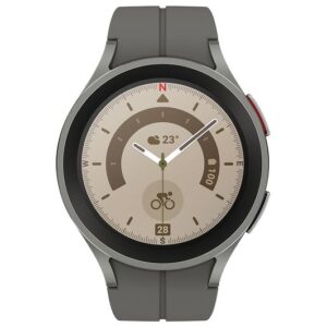 SAMSUNG Galaxy Watch5 Pro Bluetooth - Grey Titanium, 45 mm - SM-R920NZTAEUA - Image 1